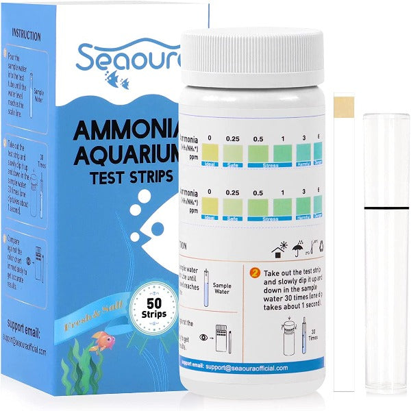 Seaoura ™ Aquarium Test Strips-Ammonia Test Kit